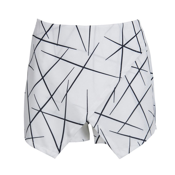 Hot Geometric Ladies Shorts Skirts Women Summer Shorts Women