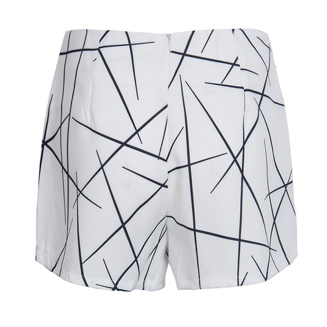 Hot Geometric Ladies Shorts Skirts Women Summer Shorts Women
