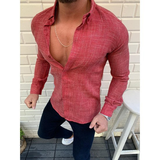Classic Men's Long Sleeve Casual Shirt