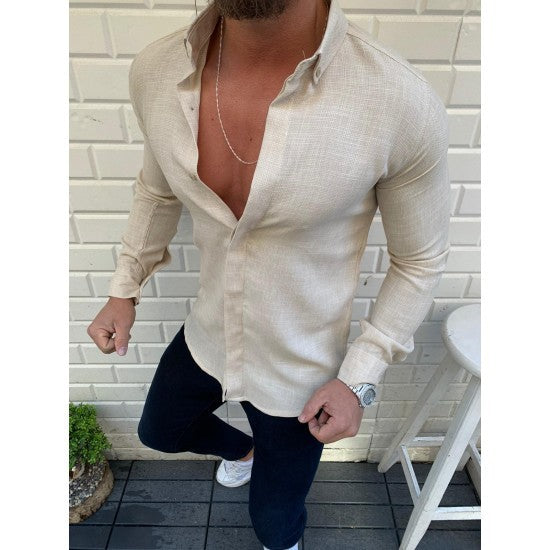 Classic Men's Long Sleeve Casual Shirt