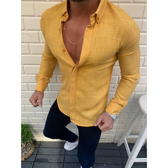Classic Men's Long Sleeve Casual Shirt