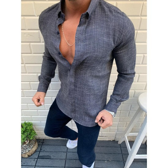 Classic Men's Long Sleeve Casual Shirt
