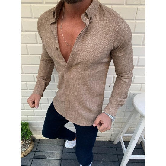 Classic Men's Long Sleeve Casual Shirt