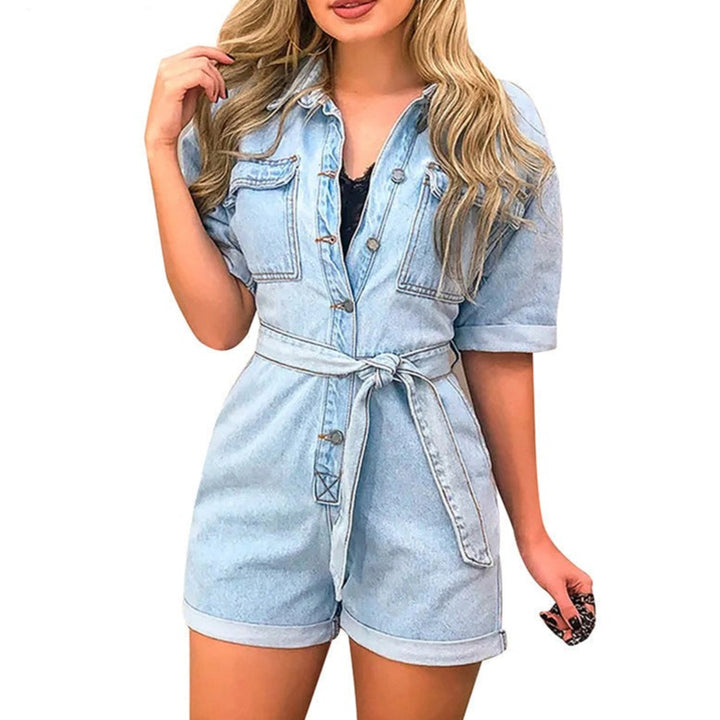 Women's denim jumpsuit - Clevecorner