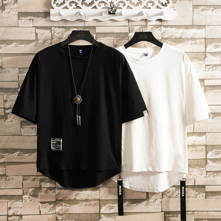 Men's Summer Wide Zipper T-Shirt