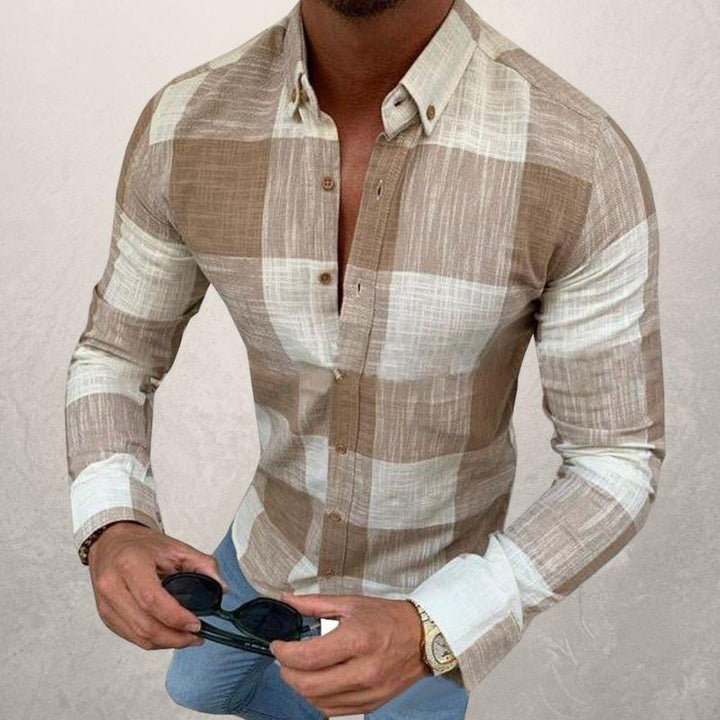 Button-Down Long Sleeve Men's Casual Shirt