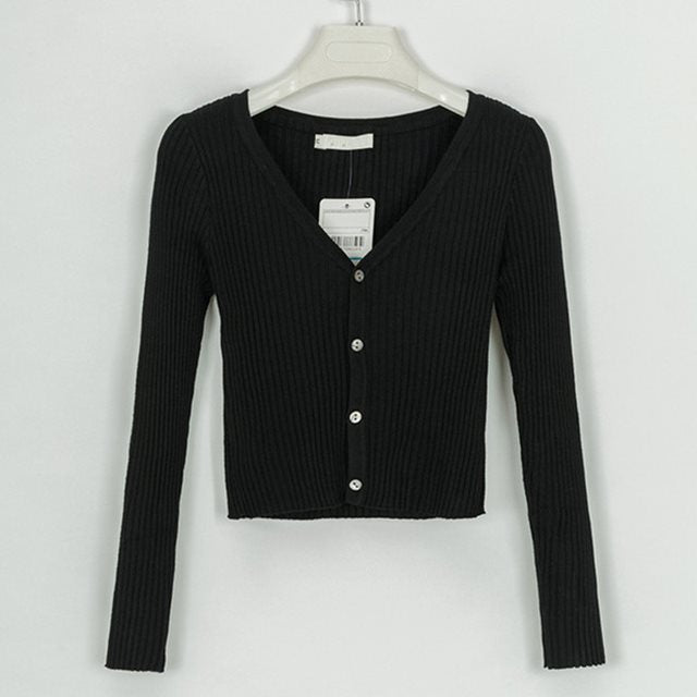 sweater cardigan women Slim sweaters - Clevecorner