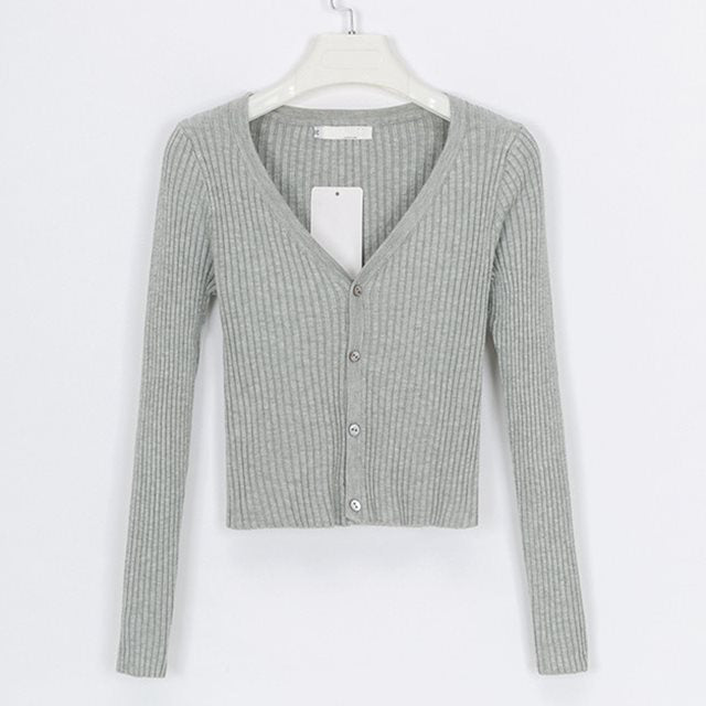 sweater cardigan women Slim sweaters - Clevecorner