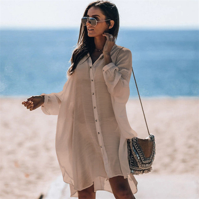 Women's Fashion Style Beach Sunscreen Shirt