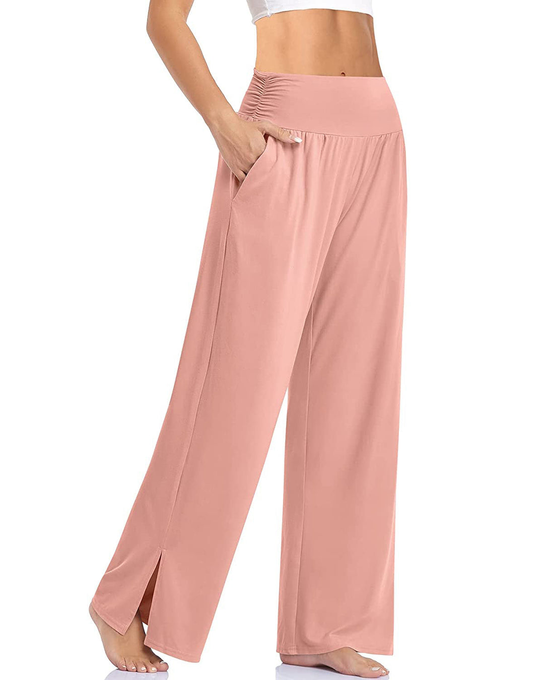 Wide Leg Casual Loose Yoga Sports Pants - Clevecorner