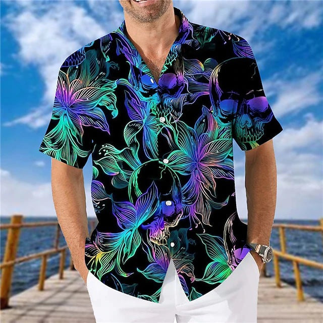 Men's Shirt 3D Printed Short Sleeve