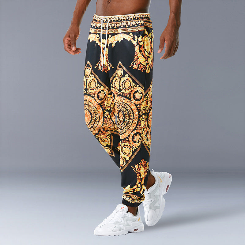 Printed jogging casual pants