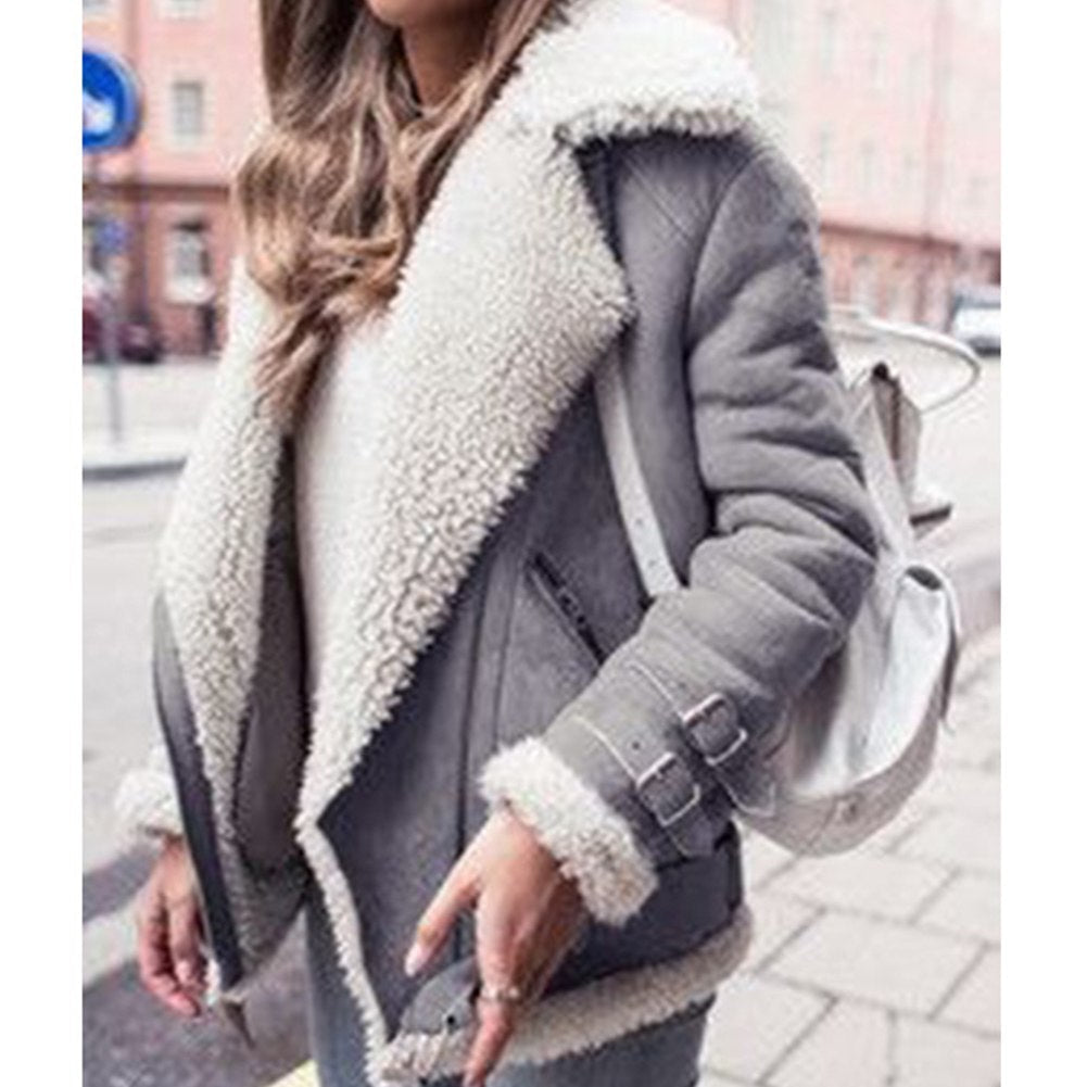 Women Hot Cotton Plus Size Overcoat Thick Autumn Jacket