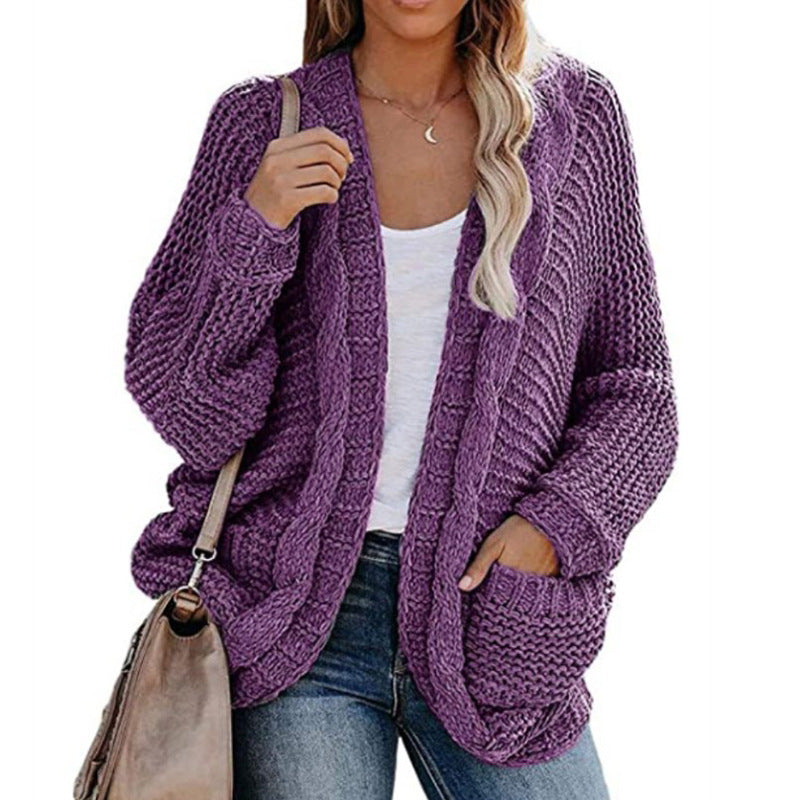 Twist cardigan sweater - Clevecorner