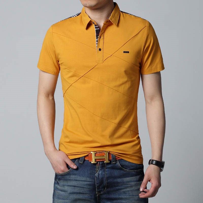 Summer Collar Short Sleeve Cotton Shirt - Clevecorner