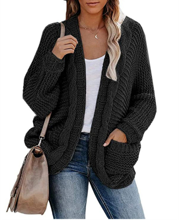 Twist cardigan sweater - Clevecorner