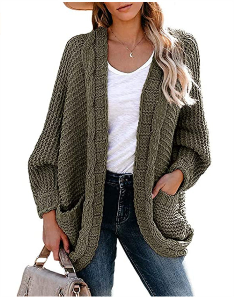 Twist cardigan sweater - Clevecorner