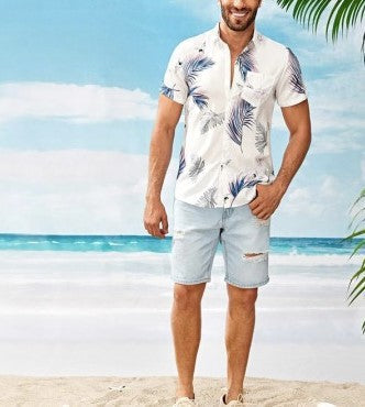 Men's Printed Hawaiian Shirt