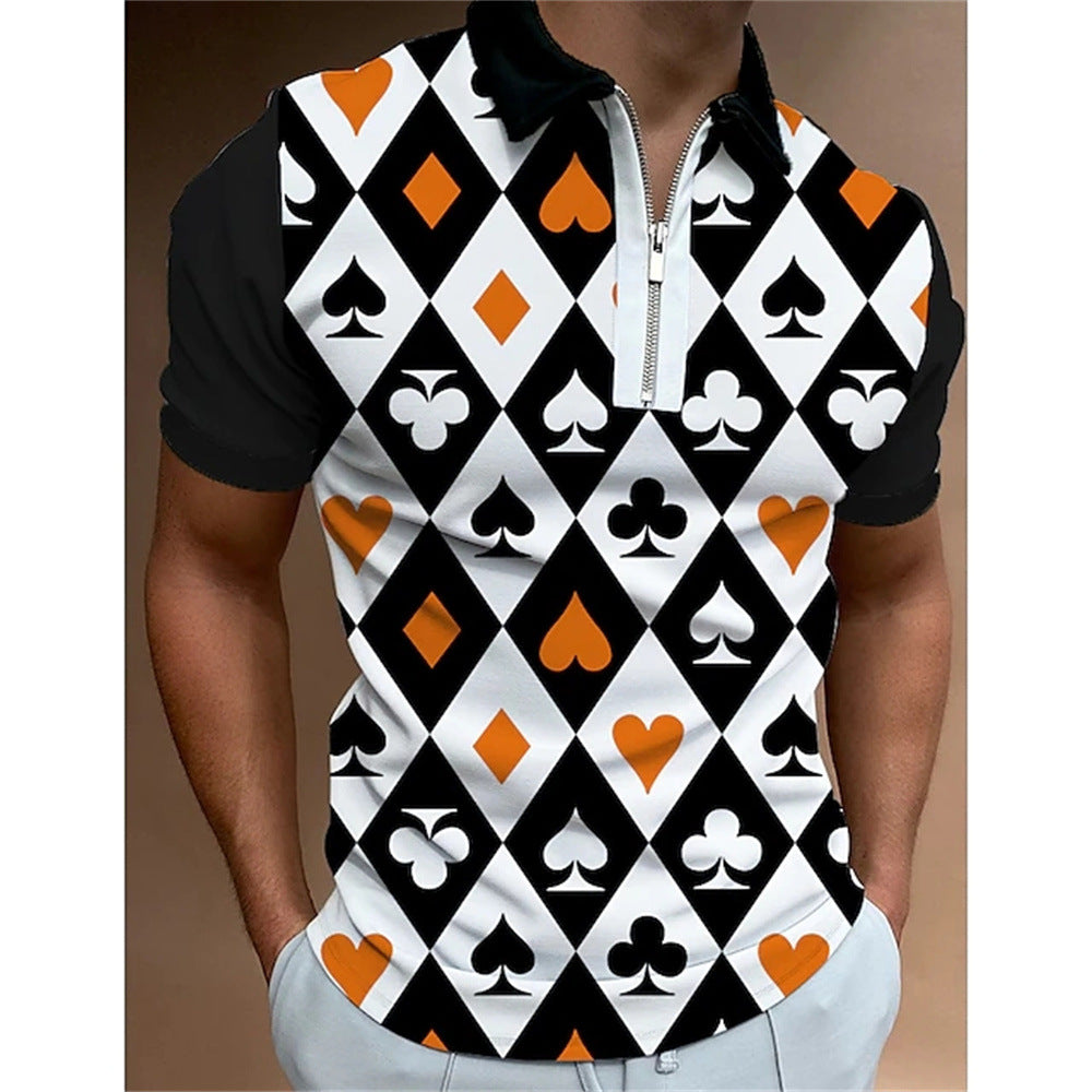 Men's Polo Shirt with Dynamic 3D Print