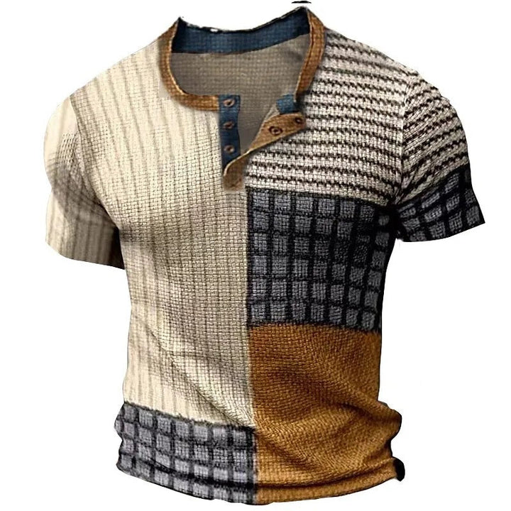Men's Fashion Casual Printed Loose Short Sleeve T-shirt