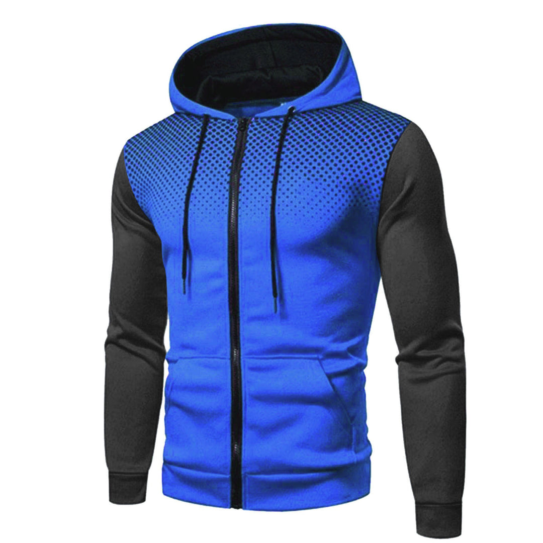 Zip-Up™ Hooded Men's Panel Sweatshirt