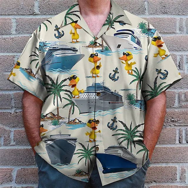 Men's Shirt 3D Printed Short Sleeve