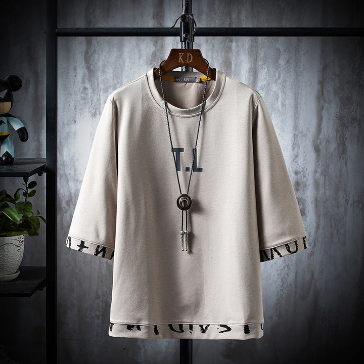 Men's Round Neck Sleeve T-Shirt