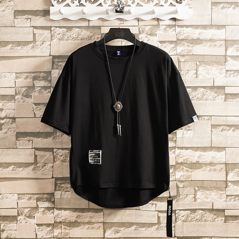 Men's Summer Wide Zipper T-Shirt