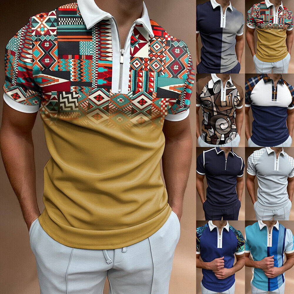 Euro-American Men's Casual Short Sleeve