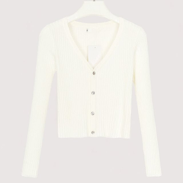 sweater cardigan women Slim sweaters - Clevecorner