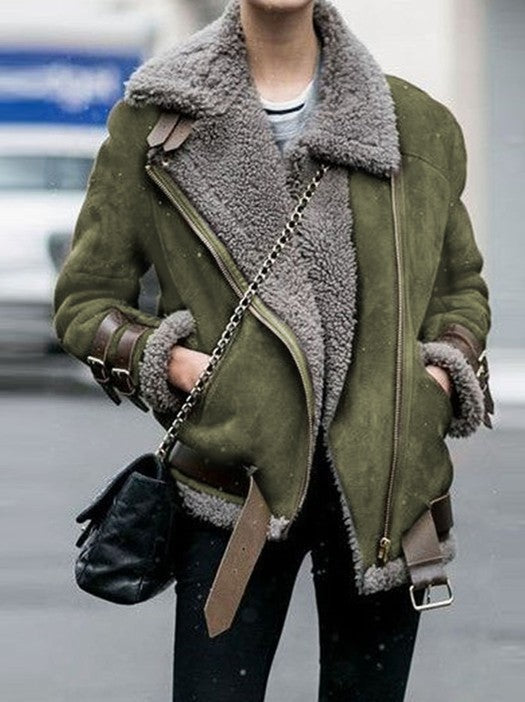 Women Hot Cotton Plus Size Overcoat Thick Autumn Jacket