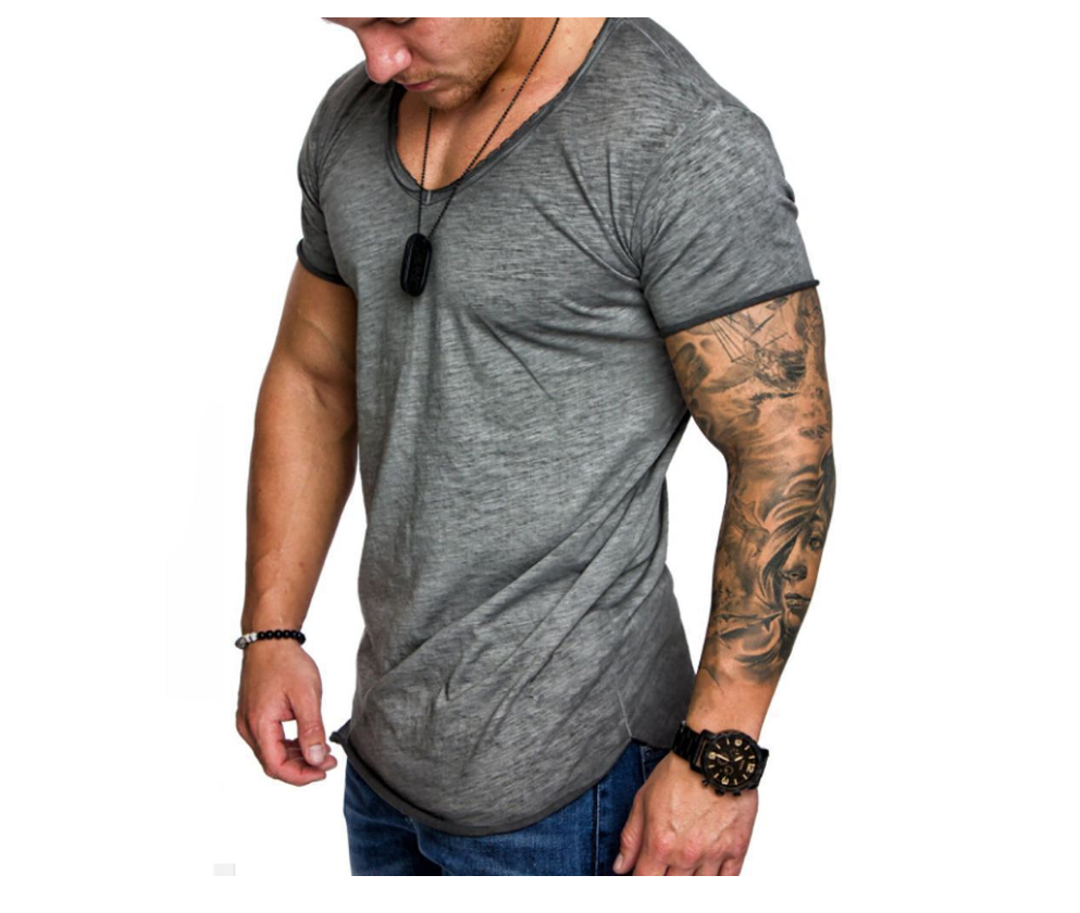 Summer Mosaic Short-Sleeved Round Neck T-shirt - Clevecorner
