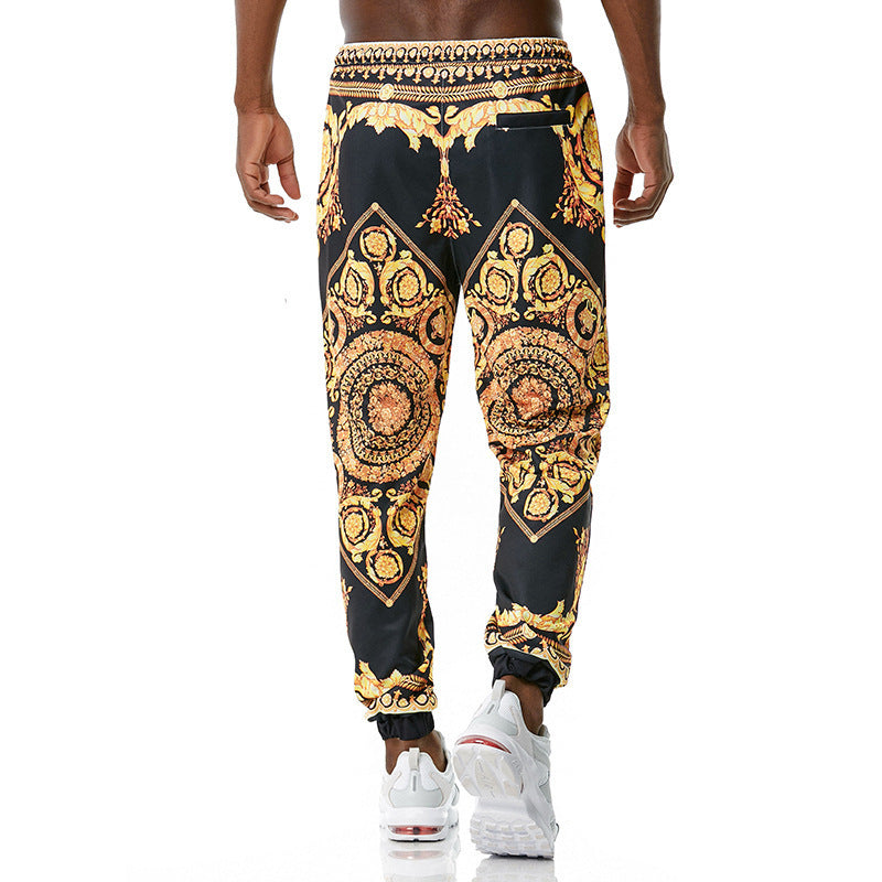 Printed jogging casual pants