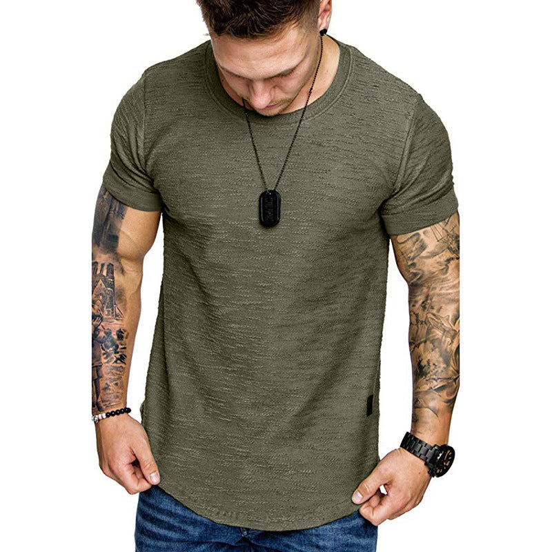 Summer Mosaic Short-Sleeved Round Neck T-shirt - Clevecorner