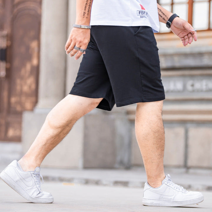 Men's Summer Thin Straight Elastic Casual Shorts