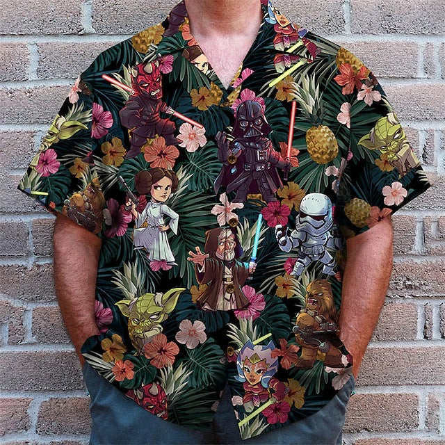 Men's Shirt 3D Printed Short Sleeve