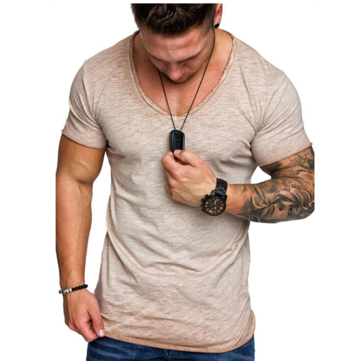 Summer Mosaic Short-Sleeved Round Neck T-shirt - Clevecorner