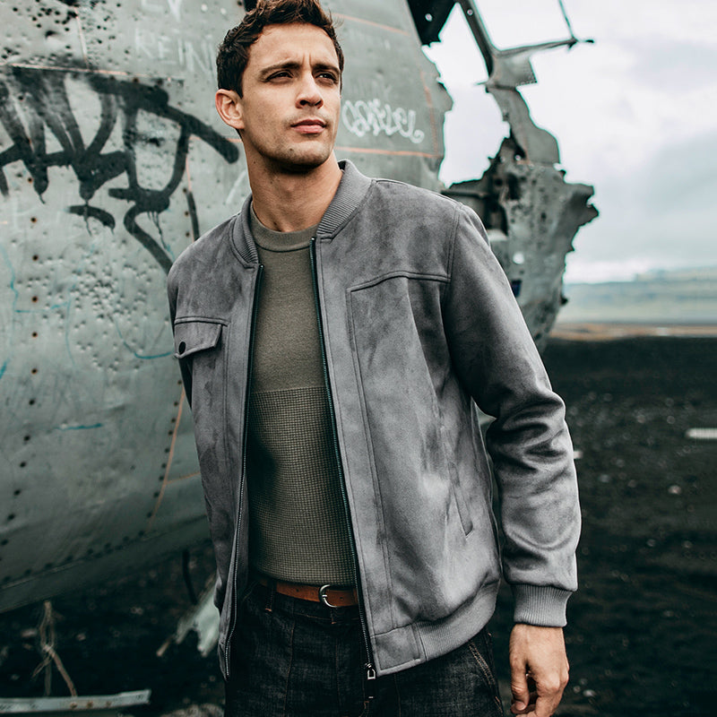 Men's suede jacket