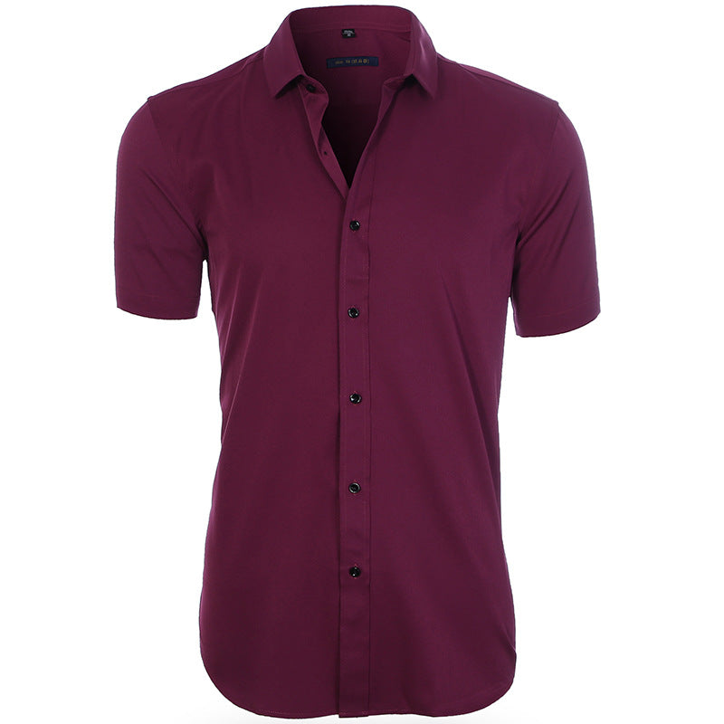 Clevecorner™ Breathable Elastic Anti-Wrinkle Short Sleeve Shirt
