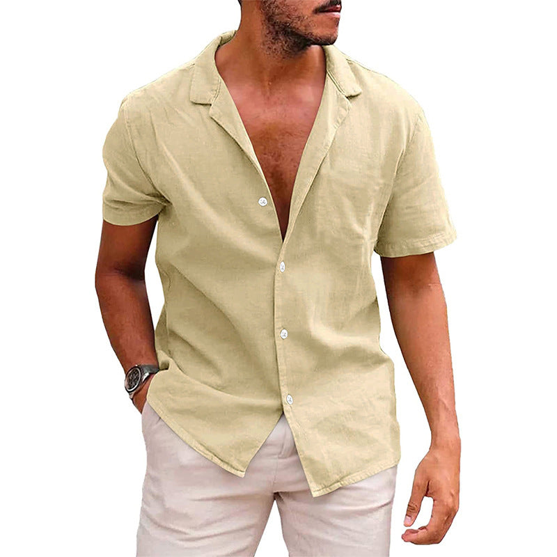 Men's Casual Button Down Short Sleeve Summer Shirt