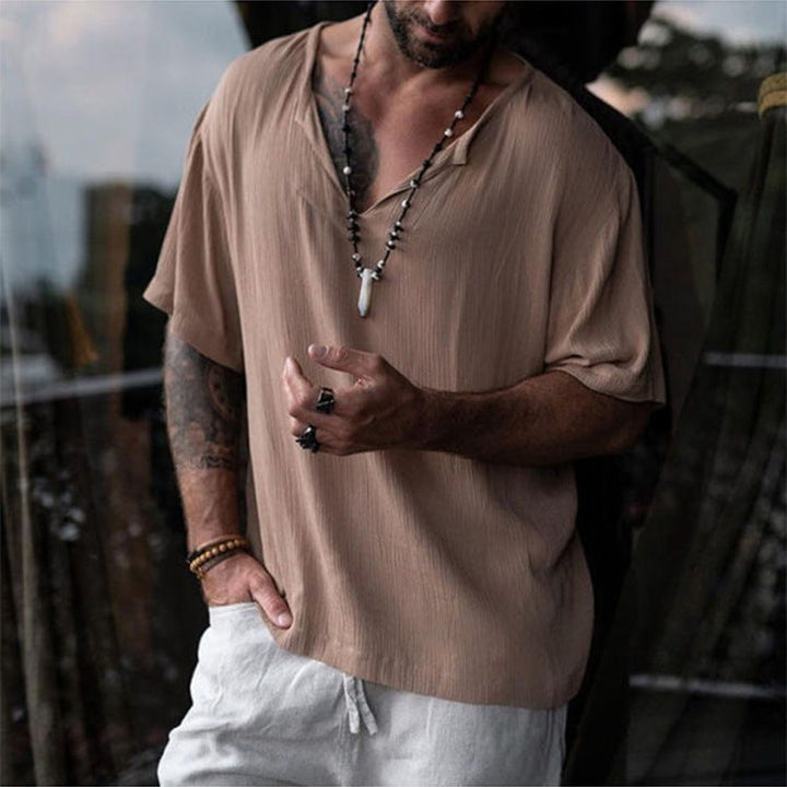 Men's Fashion Simple V-Neck T-Shirt