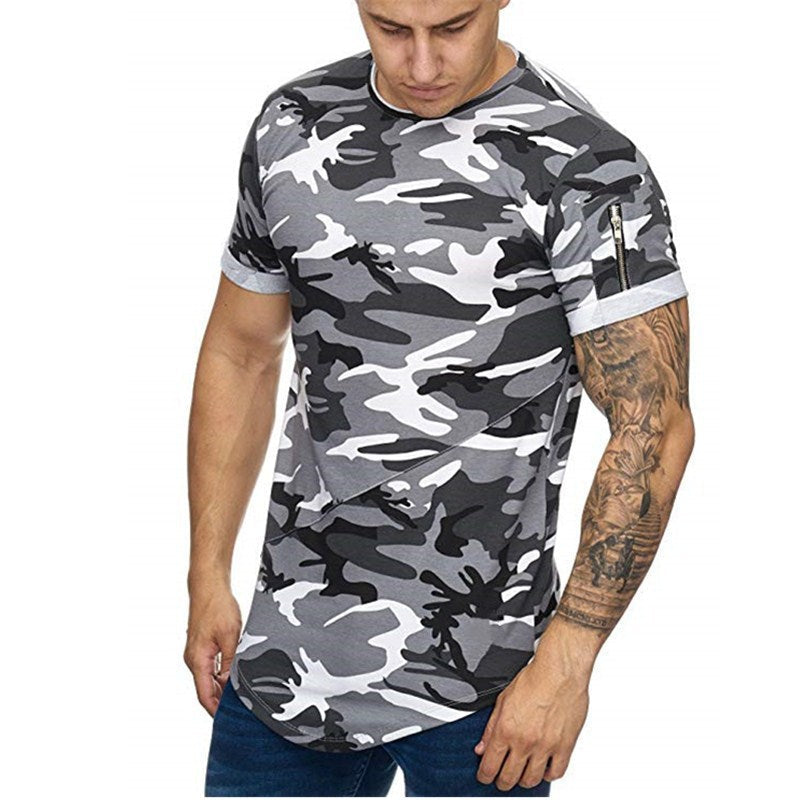 Camouflage Casual Short Sleeve T-shirt