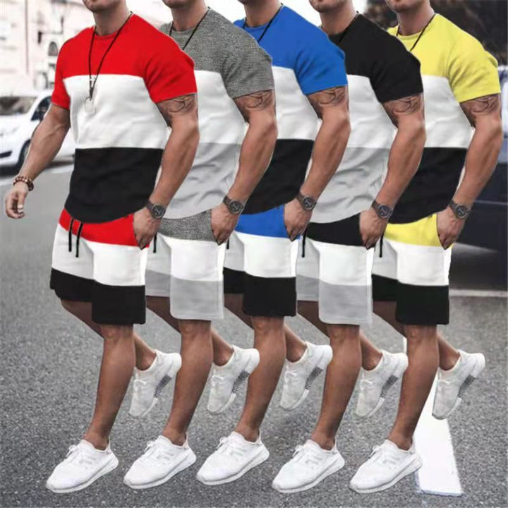 Men's Stripes Loose Casual Suit