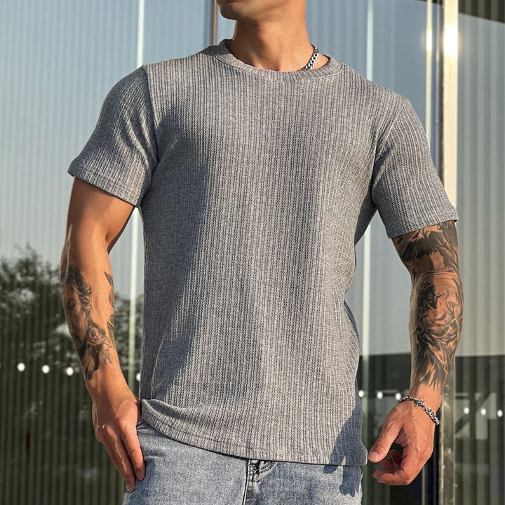 Men's Breathable Stretch Sports Fitness Crewneck Top