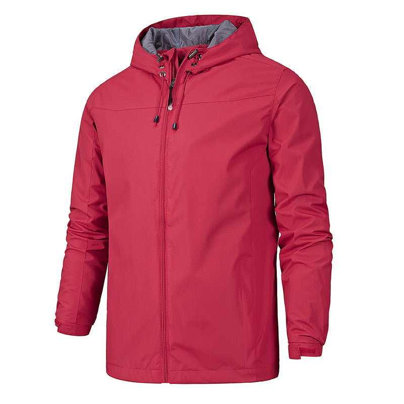 Outdoor jackets male thin spring single jacket waterproof