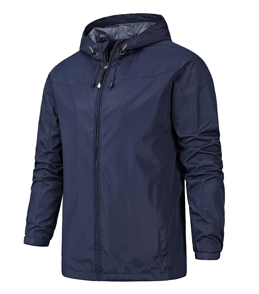 Outdoor jackets male thin spring single jacket waterproof