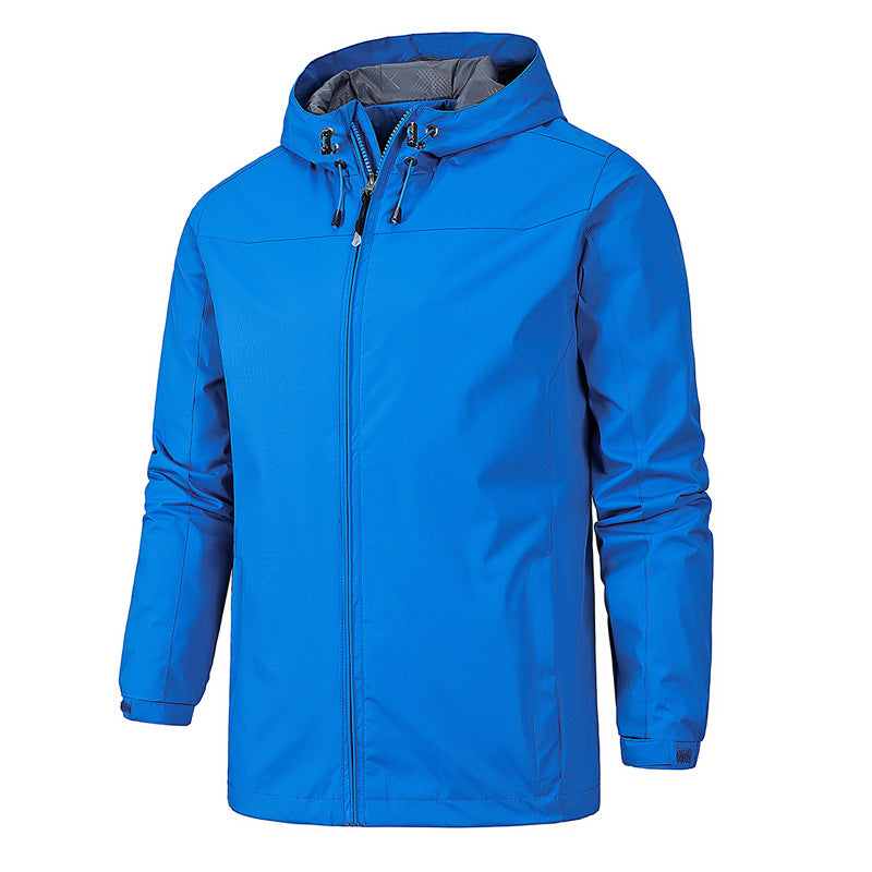 Outdoor jackets male thin spring single jacket waterproof