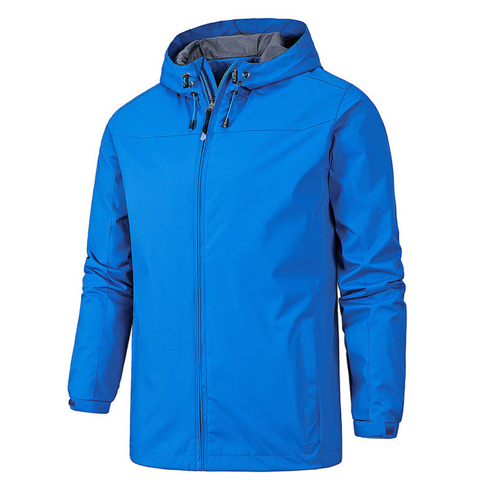 Outdoor jackets male thin spring single jacket waterproof