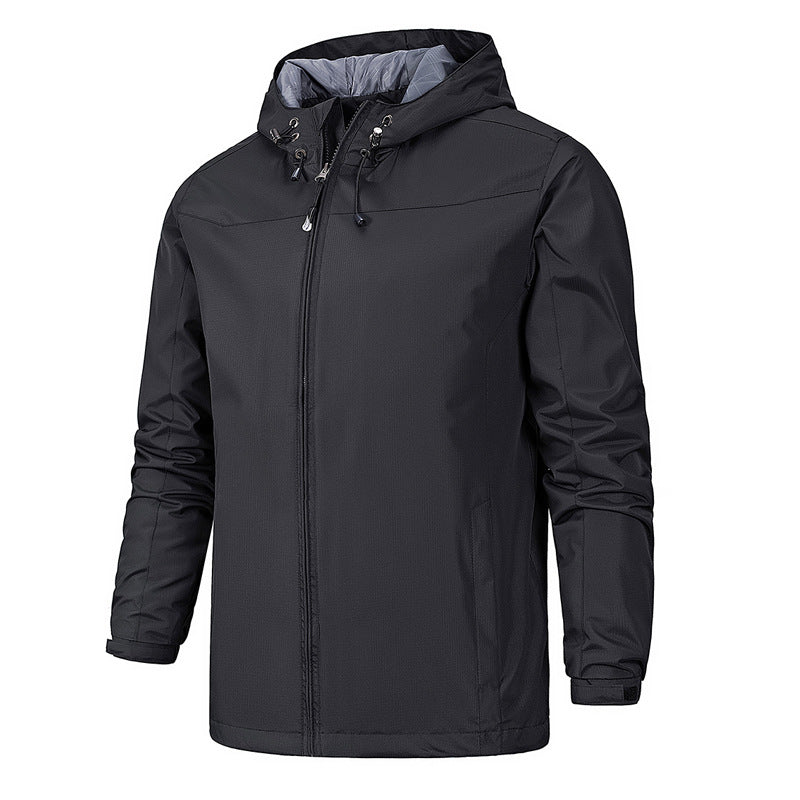 Outdoor jackets male thin spring single jacket waterproof