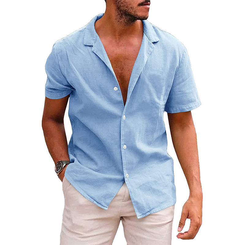 Men's Casual Button Down Short Sleeve Summer Shirt
